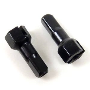 BRASS TG-HEXA NIPPLE 14G X 14MM BLK