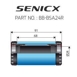BSA Bottom Bracket ∅24 (ROAD-68MM)