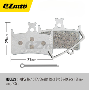 Kevlar Ceramic Pads - Lewis LH4 / Hope E4