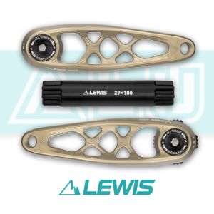 ALU MTB Cranks - 162.5mm 29Ø 8-Bolt Gunmetal