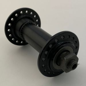 FRONT HUB 36H NUT LB BLK