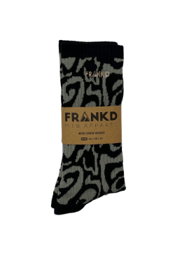 Jacquard Crew Sock - Granite