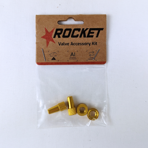 Tubeless Valve Accessory Kit - Gold