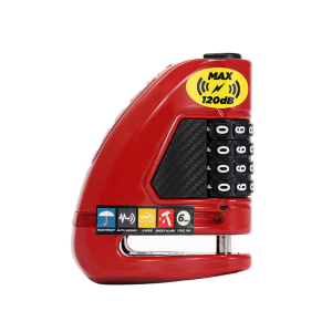 Air Disc Alarm COMBO Lock Red