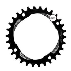 32T Narrow-wide Black Chainring 104 bcd