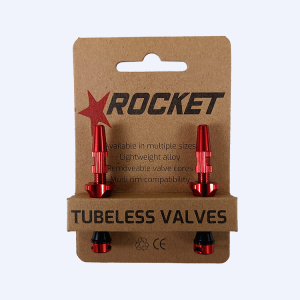 Rocket 48mm Tubeless Valves RED