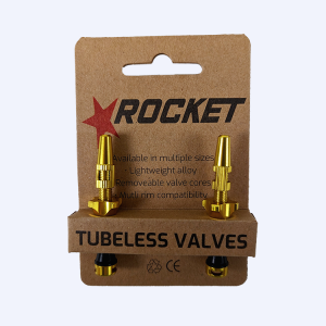Rocket Tubeless Valves GOLD
