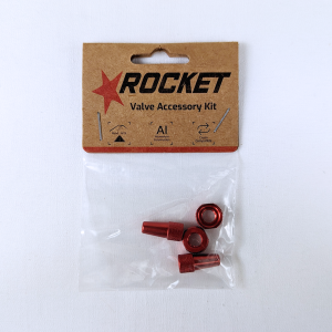Tubeless Valve Accessory Kit - Red