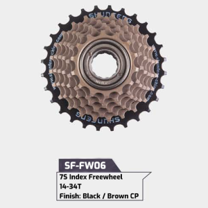 7sp Freewheel 14-34T Brown